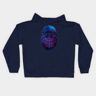 Galaxy Gorilla Geometric Animal Kids Hoodie